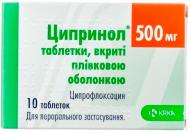 Ципринол 10 шт. таблетки 500 мг