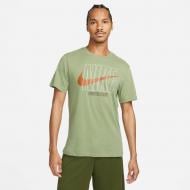 Футболка Nike DF TEE SLUB HBR DZ2751-386 р.S зеленый