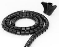 Органайзер для кабелей TUBE 20мм 2.5м MRCS301 MediaRange черный