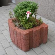 Цветник Золотий Мандарин квадратный Красный (завод) 500х250х400 мм (10408921)