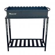 Мангал Metalzavod із розбірною дровницею на 12 шампурів 4 мм