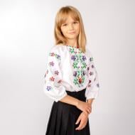 Вышиванка для девочек Эдельвика р.158 белый 382-23/09