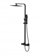 Душевая система Cersanit SELECTA с термостатическим смесителем черная S951-757