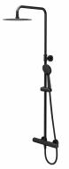 Душевая система Cersanit BRASCO с термостатическим смесителем черная S951-827
