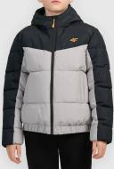 Куртка для мальчиков зимняя 4F DOWN JACKET M0915 4FJWAW26TDJAM0915-25S р.122 серая