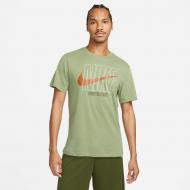 Футболка Nike DF TEE SLUB HBR DZ2751-386 р.M зеленый