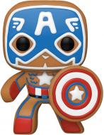 Фигурка Funko POP! Bobble Marvel Holiday Gingerbread Captain America 50657 (FUN25491629)