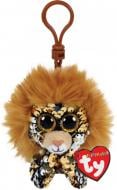 Іграшка-брелок TY Лев 12 см коричневий