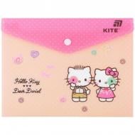 Папка на кнопці А5 Hello Kitty-2 KITE