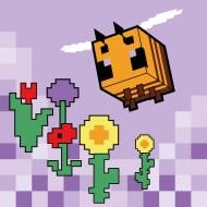 Картина по номерам Майнкрафт Веселая пчелка 25x25 см Santi