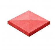 Крышка на столб четырехскатная (завод) 380x380x70 мм бордовый Золотий Мандарин (90119750)