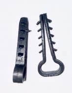 Дюбель-ялинка плоский UP! (Underprice) затискач 16x8 мм 100 шт. чорний