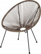 Кресло ротанговое Indigo круглое 75,5х72х85 см бежевый