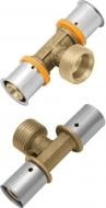 Тройник KAN Press с пресс-кольцом с наружной резьбой 25хG3/4"х25