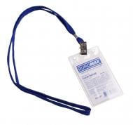 Бейдж вертикальный 64х108 мм со шнурком на клипсе BM.5413 в упаковке 10 шт Buromax