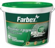 Краска-грунт акриловая Farbex универсальная мат белый 4,2 кг