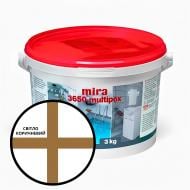 Затирка для плитки Mira 3650 multipox 3 кг светло-коричневый