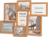 Мультирамка Velista 15E-A314-1v 7 фото 13х18/10x15/15x21 см дерево светлое