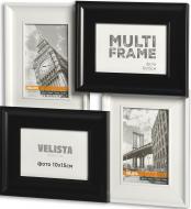 Мультирамка Velista 40D-bw 4 фото 10x15 см черно-белый