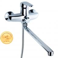 Смеситель Aquatica HM Ø 40 для ванны гусак прямой 350мм дивертор встроенный картриджный (HM-2C231C)