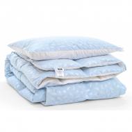 Набор пуховой №2162 Bio-Blue Зима+ 90% пух (подушка 50х70 средняя) одеяло 155х215 см MirSon голубой