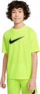 Футболка Nike B NK DF MULTI+ SS TOP HBR DX5386-702 р.S желтый