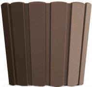 Горщик пластиковий Prosperplast Boardee Basic круглий 1,4 л коричневий (25487-222)