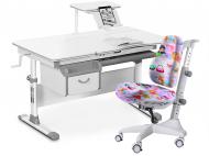 Комплект мебели детский Evo-kids Evo-40 G Grey + кресло Y-528 GL