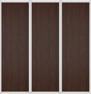 Комплект дверей к шкафу-купе Стандарт VIP-master 1900x2400 мм орех темный
