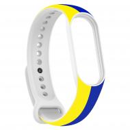 Ремешок Armorstandart для Xiaomi Mi Band 7/6/5 New Style Blue - Yellow (ARM61907)