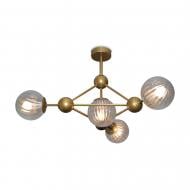 Люстра подвесная Sirius S1953-4 GD 4x60 Вт E27 золотая бронза