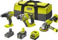 Набор RYOBI из трех аккумуляторных инструментовONE+ RCK183C-242S