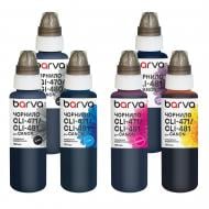 Комплект чернил Barva для Canon PGI-480PGBK + CLI-481BK/C/M/Y/PB 6x100 мл пигментный/водорастворимый (CPGI480-100-2MP) color