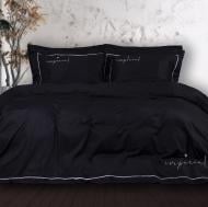 Комплект постельного белья Сатин Imperial Satin Turin 2х160х220 см черный MirSon