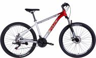 Велосипед Space 27,5" 17"(43 см) SPACE PHAETON DD FR OPS-SP-27.5-032 серебристо-красный