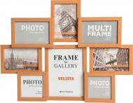 Мультирамка Velista 15E-A314-1v 8 фото 10x15/10x10/15x21 см дерево светлое