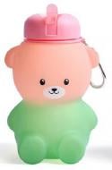 Бутылка для воды SELIYA Медвежонок 500 мл розово-зеленый
