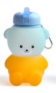 Бутылка для воды SELIYA Медвежонок 500 мл голубовато-оранжевый