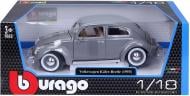 Автомодель Bburago 1:18 Volkswagen Käfer Beetle 1955 сірий 18-12029 GY