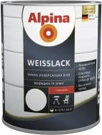 Емаль алкідна Alpina Weisslack білий глянець 0,75 л