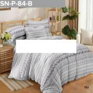 Комплект постільної білизни Хвиля 2,0 сірий із блакитним La Nuit