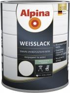 Емаль алкідна Alpina Weisslack білий шовковистий мат 0,75 л