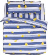 Комплект постельного белья Lemon blue 2,0 синий с белым UP! (Underprice)