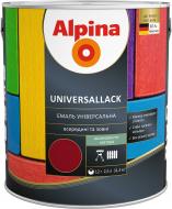 Емаль алкідна Alpina Universallack червоно-коричневий шовковистий мат 2.5 л