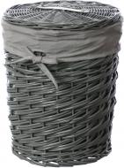 Корзина плетеная с текстилем 33х40 см HQ13-31 GREY-3 Корзина плетеная с текстилем 33х40 см HQ13-31 GREY-3