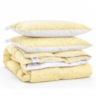 Набор пуховой №2177 Bio-Beige Зима+ 70% пух (подушки 50х70 упругие) одеяло 172x205 см MirSon бежевый