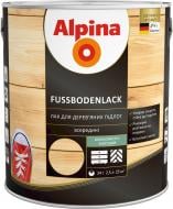 Лак Fussbodenlack Alpina шелковистый мат прозрачный 2,5 л