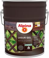 Лазур Alpina Lasur-Gel чорний шовковистий мат 10 л