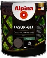 Лазурь Alpina Lasur-Gel черный шелковистый мат 2,5 л