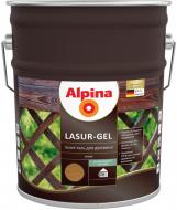 Лазур Alpina Lasur-Gel тик шовковистий мат 10 л